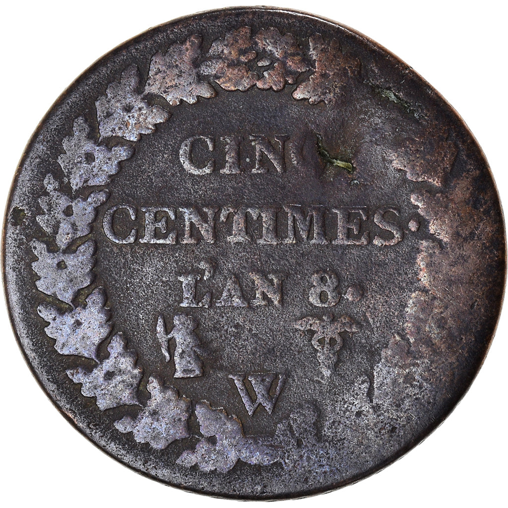 Monnaie, France, 5 Centimes, 1799
