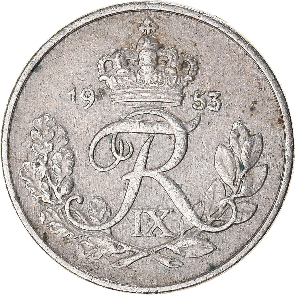 Coin, Denmark, 10 Öre, 1953