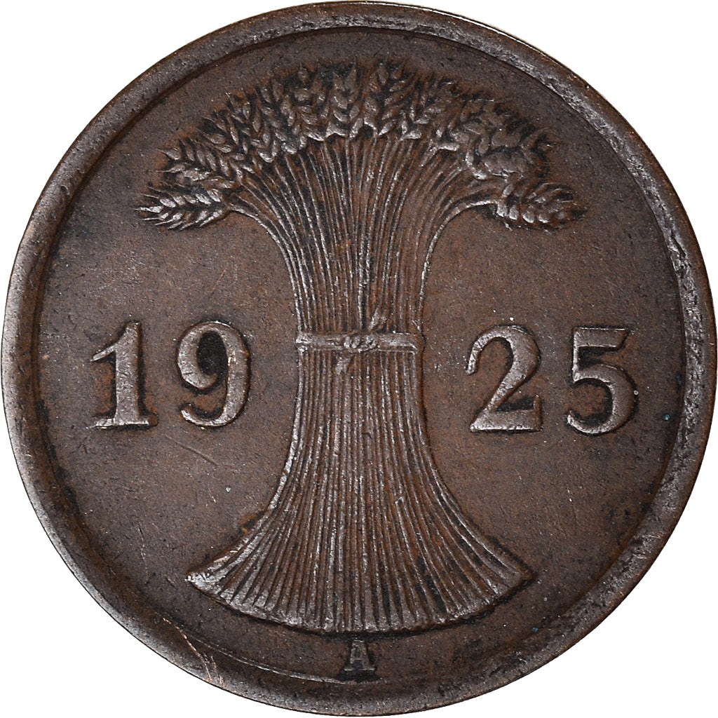 Coin, Germany, 2 Reichspfennig, 1925