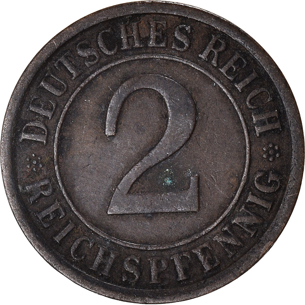 Coin, Germany, 2 Reichspfennig, 1925