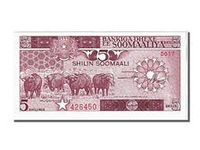Banknote, Somalia, 5 Shilin = 5 Shillings, 1987, UNC(65-70)