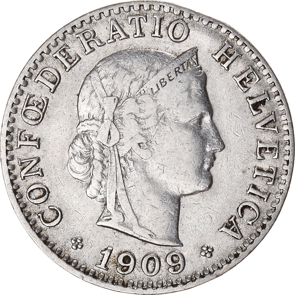 Moneta, Szwajcaria, 20 Rappen, 1909