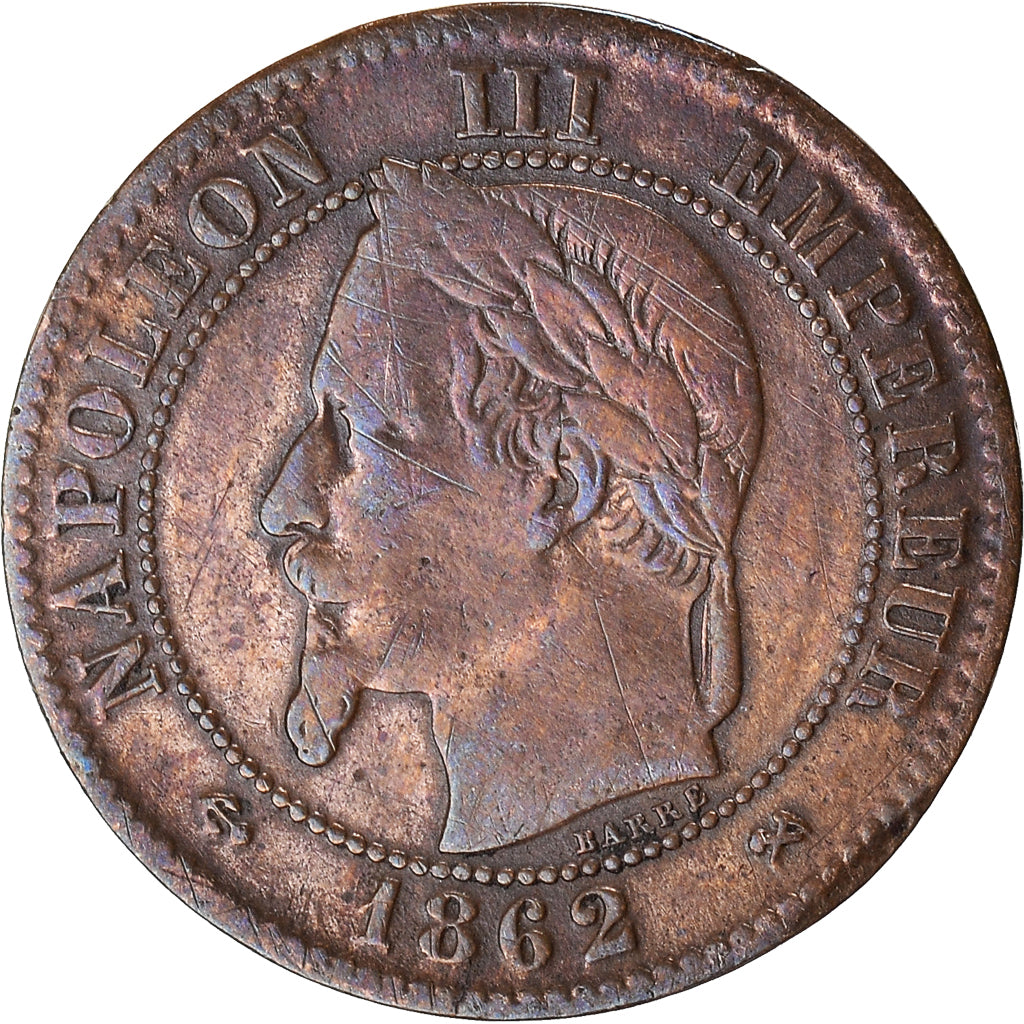 Moneta, Francia, 2 Centimes, 1862