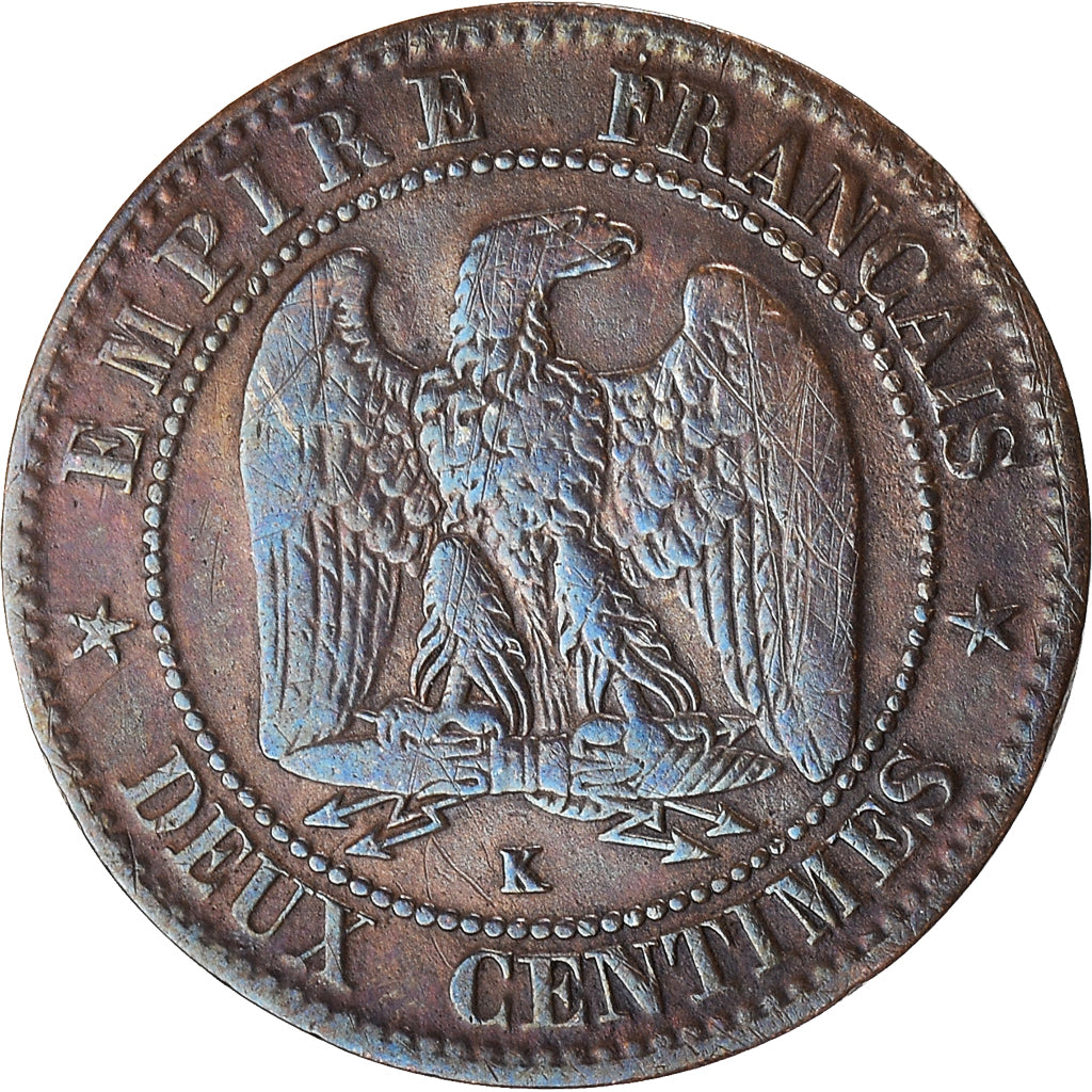 Moneta, Francia, 2 Centimes, 1862
