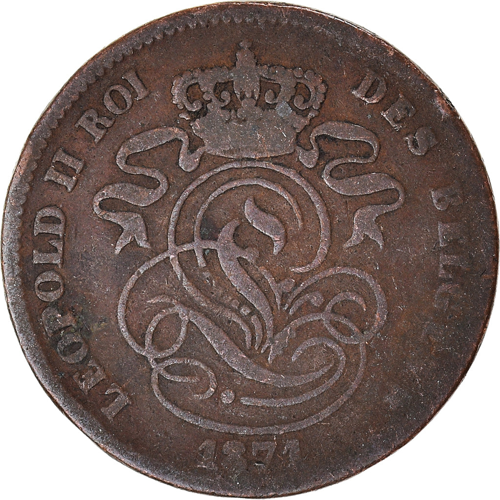 Munten, België, 2 Centimes, 1871
