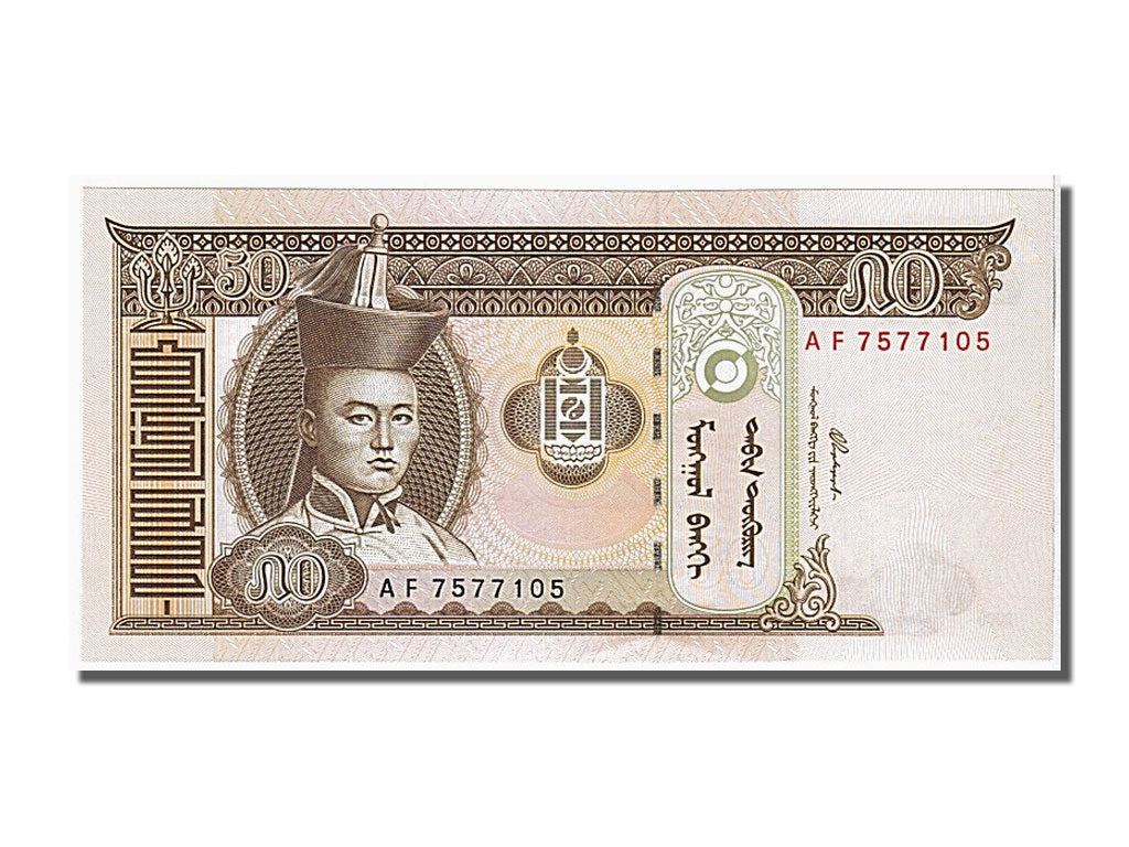 Billet, Mongolie, 50 Tugrik, 2000, NEUF