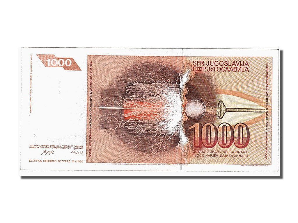 Banknote, Yugoslavia, 1000 Dinara, 1990, 1990-11-26, UNC(65-70)