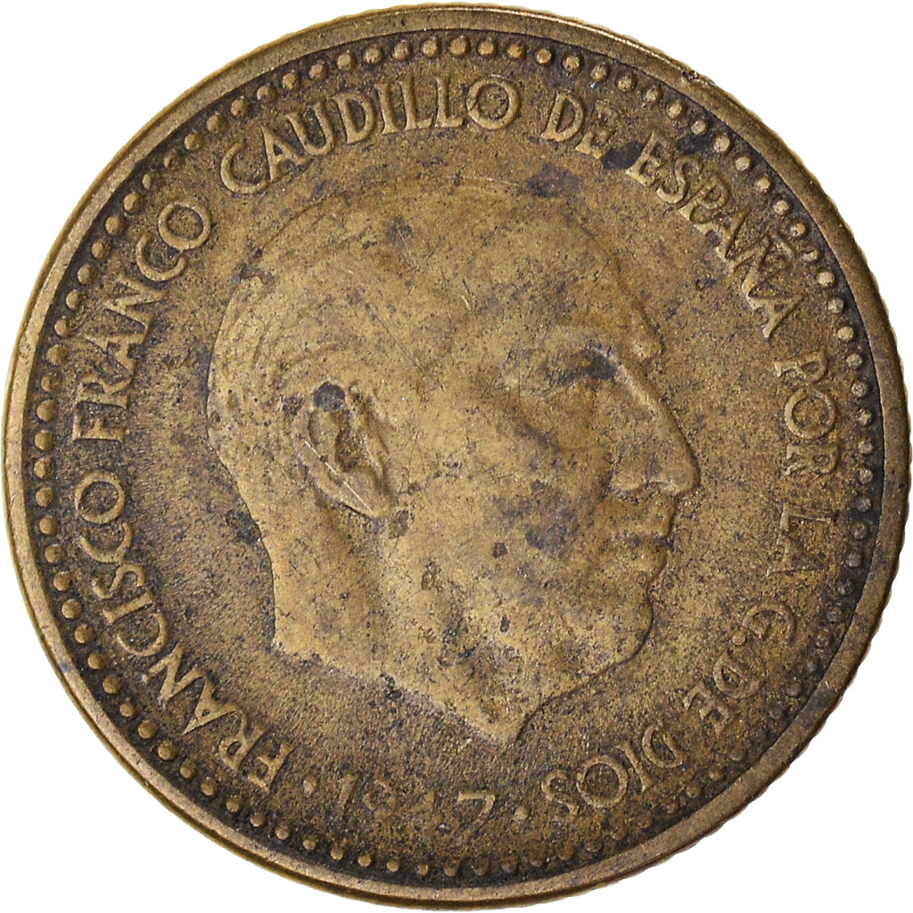 Moneta, Spagna, 1 Peseta, Undated (1947)