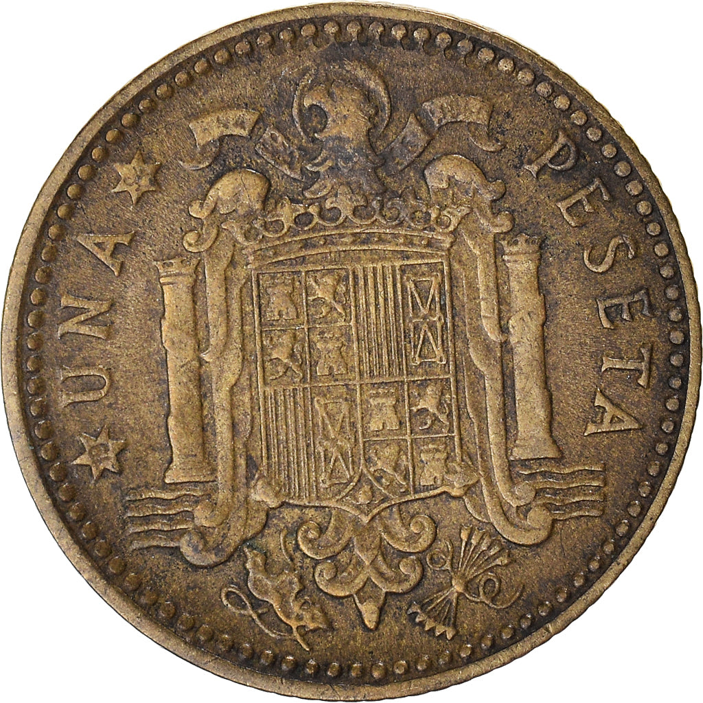 Moneta, Spagna, 1 Peseta, Undated (1947)