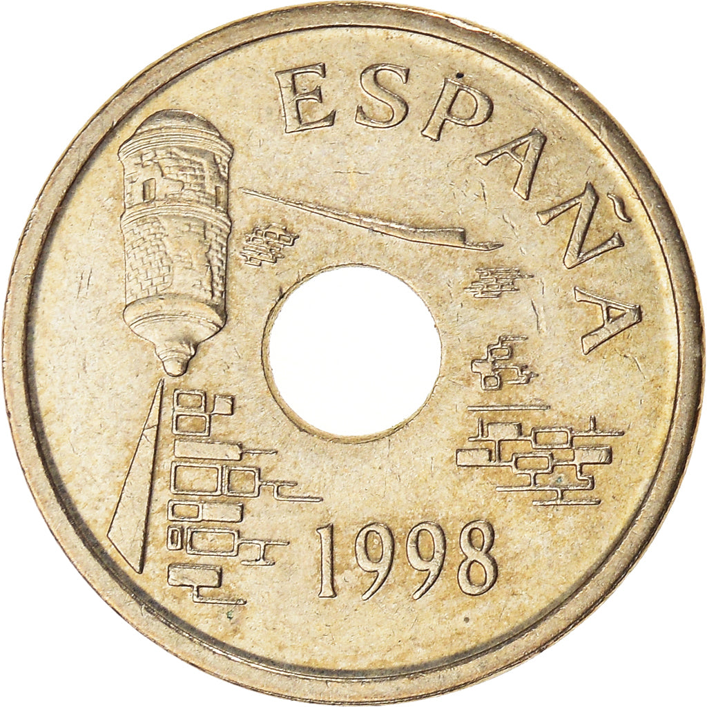 Monnaie, Espagne, 25 Pesetas, 1998