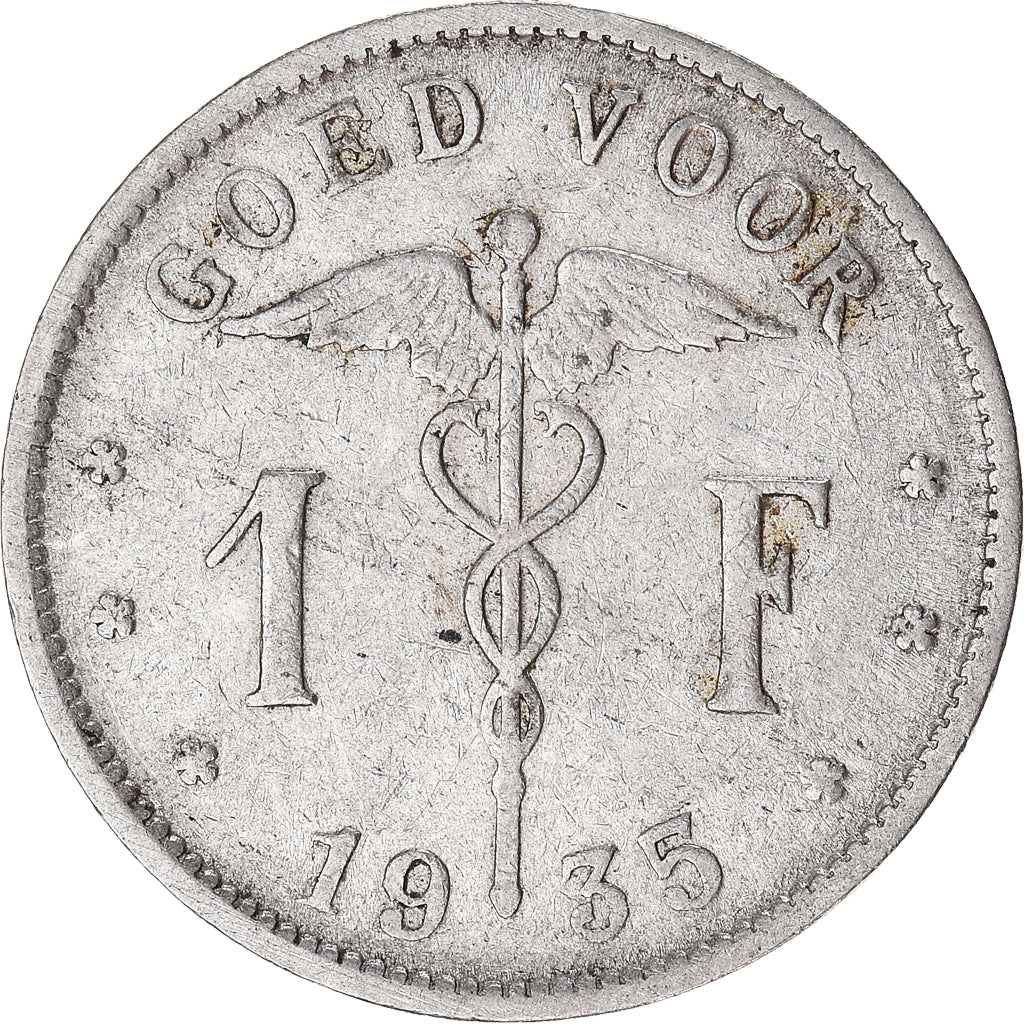 Münze, Belgien, Franc, 1935