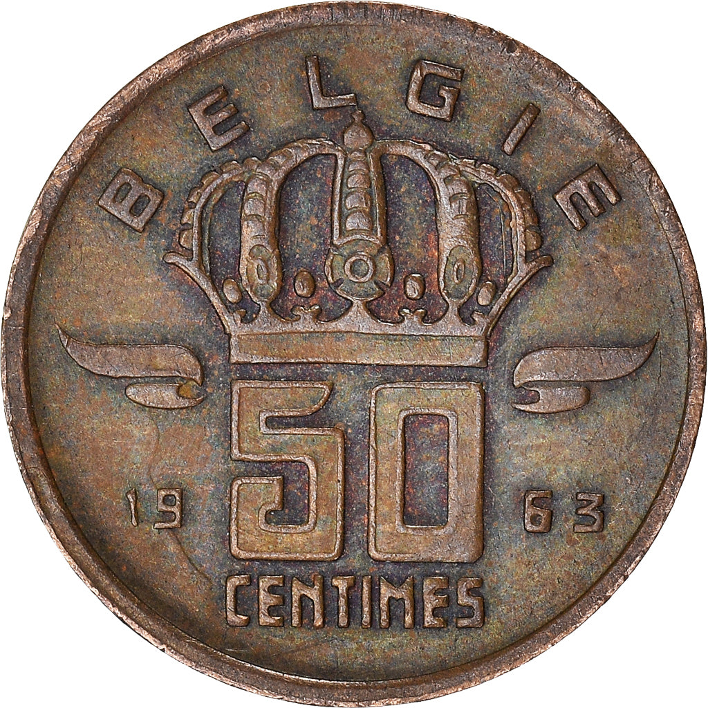 Munten, België, 50 Centimes, 1963