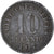 Monnaie, Empire allemand, 10 Pfennig, 1917