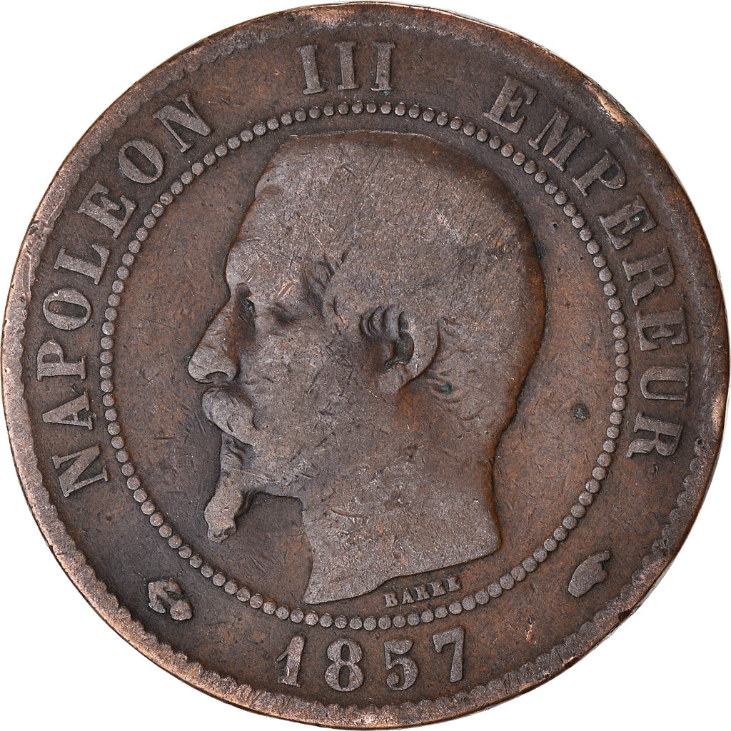 Munten, Frankrijk, 10 Centimes, 1857