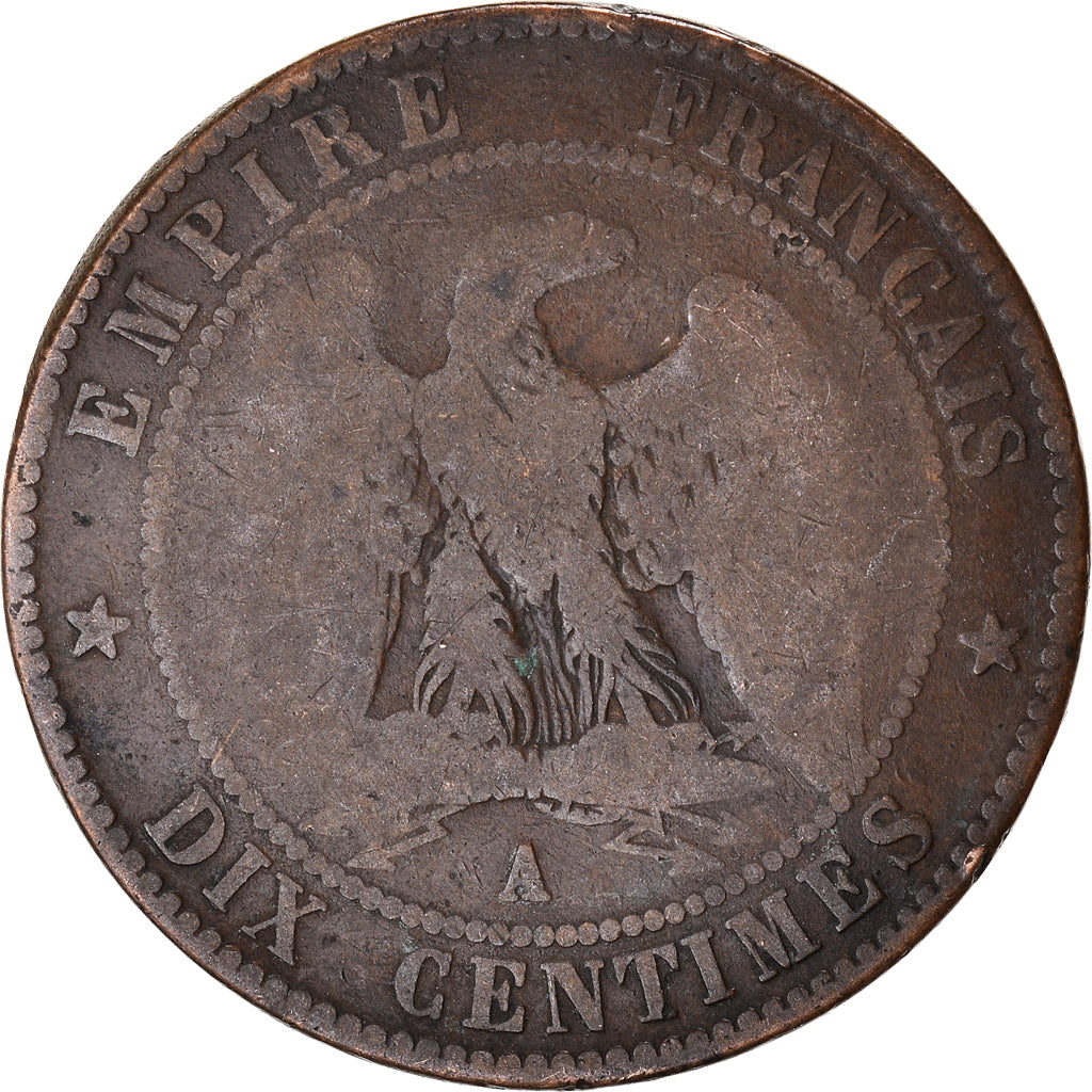 Munten, Frankrijk, 10 Centimes, 1857