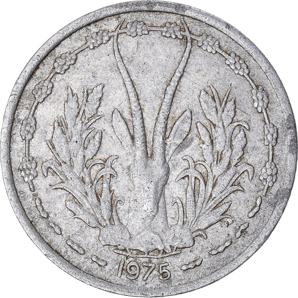 Münze, West African States, Franc, 1975