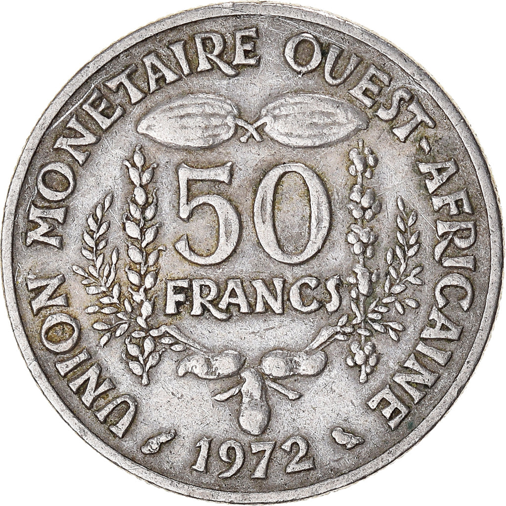 Moeda, Estados da África Ocidental, 50 Francs, 1972