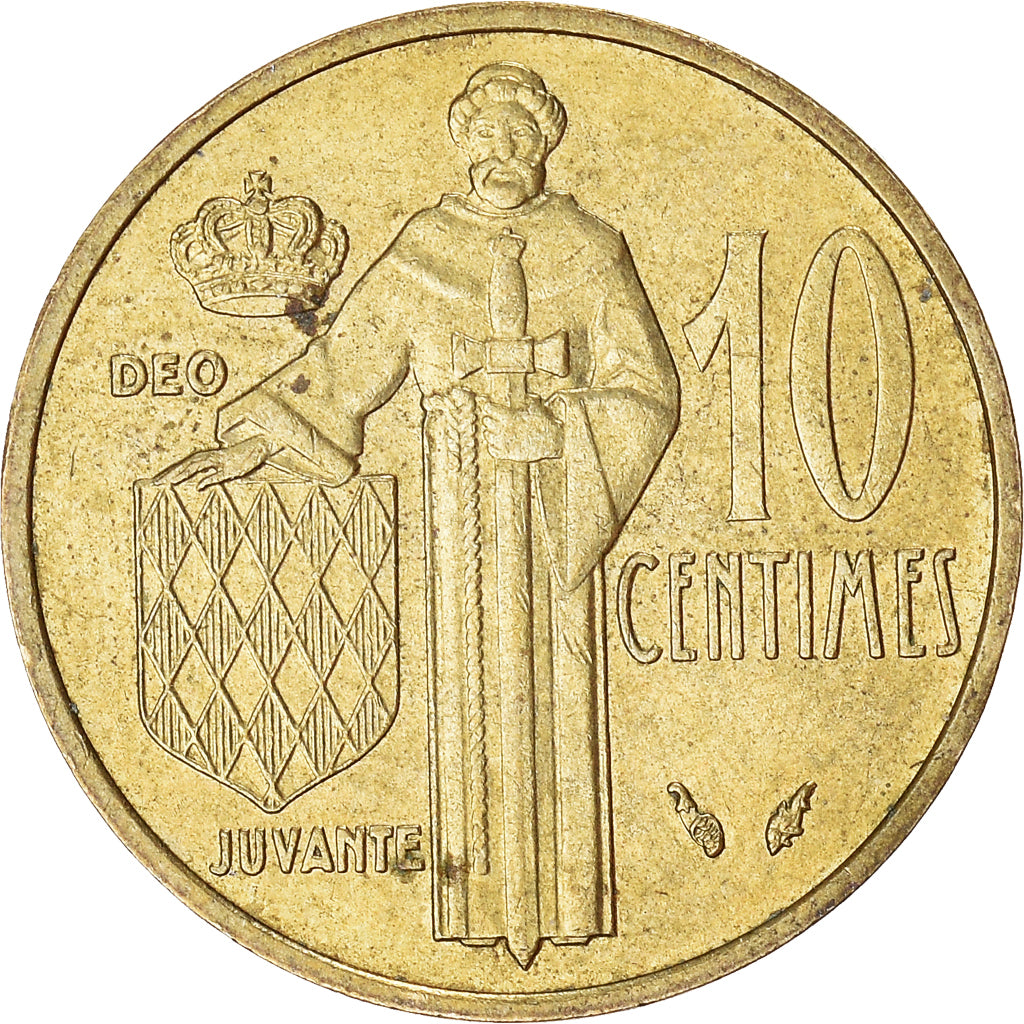 Moneda, Mónaco, 10 Centimes, 1977