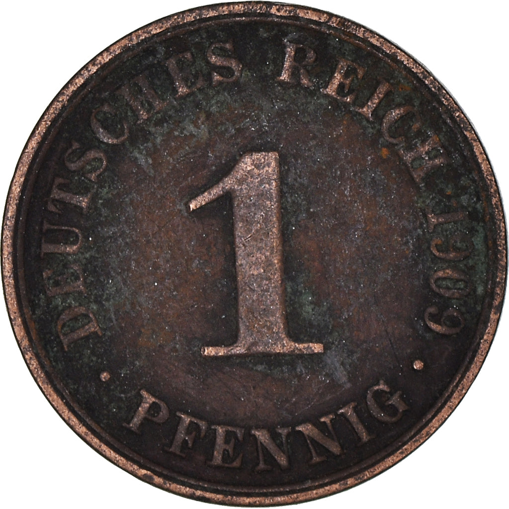 Münze, Deutschland, Pfennig, 1909