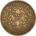Moneta, Tunisia, Franc, 1945, BB, Alluminio-bronzo
