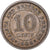 Monnaie, Malaisie et Bornéo britannique, 10 Cents, 1953