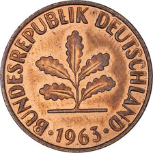 Münze, Deutschland, 2 Pfennig, 1963