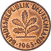Monnaie, Allemagne, 2 Pfennig, 1963