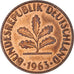 Münze, Deutschland, 2 Pfennig, 1963