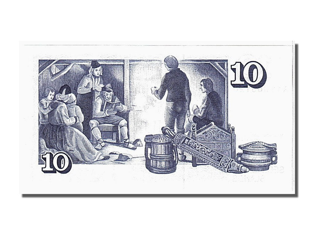 Banconote, Islanda, 10 Kronur, 1961, 1961-03-29, FDS