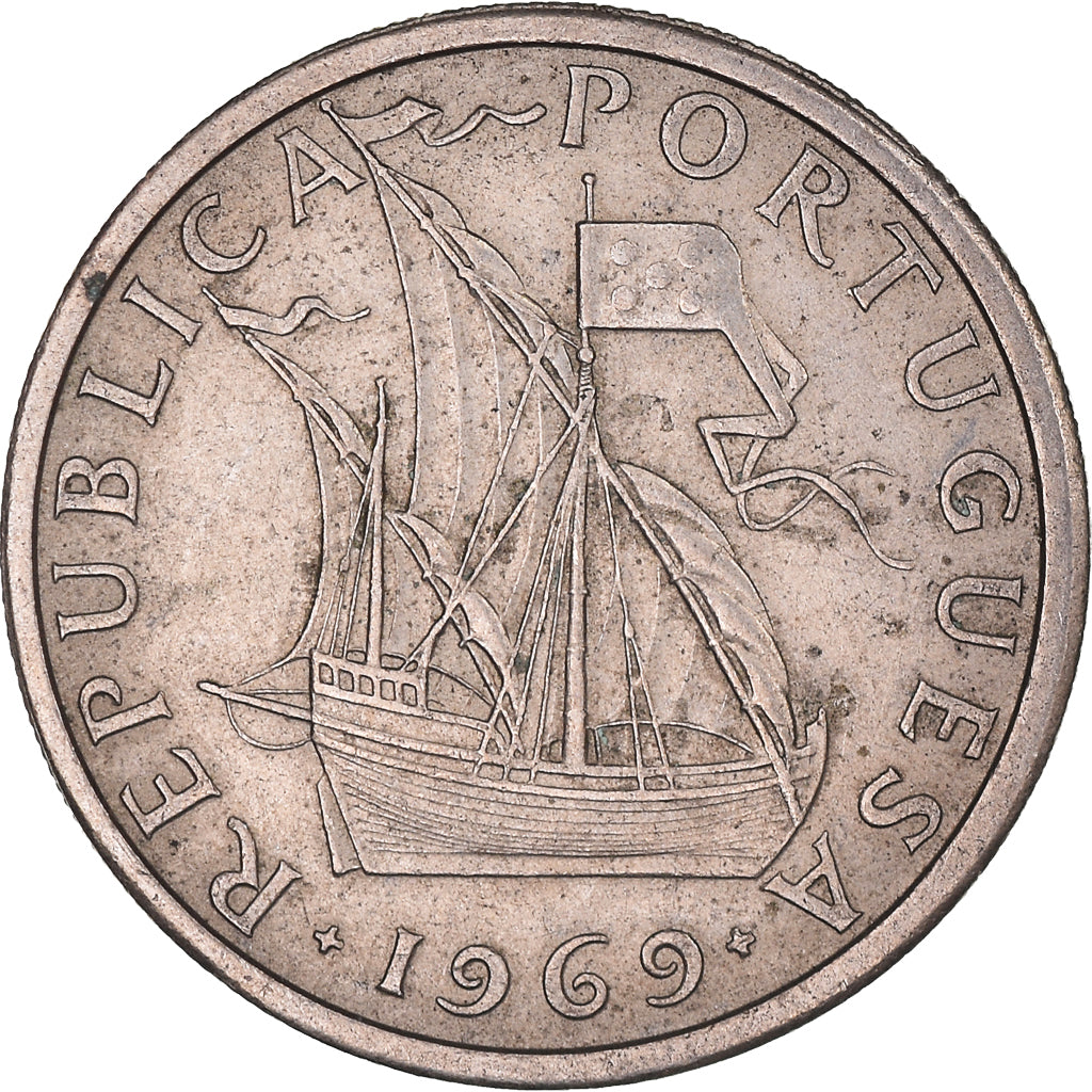 Coin, Portugal, 5 Escudos, 1969