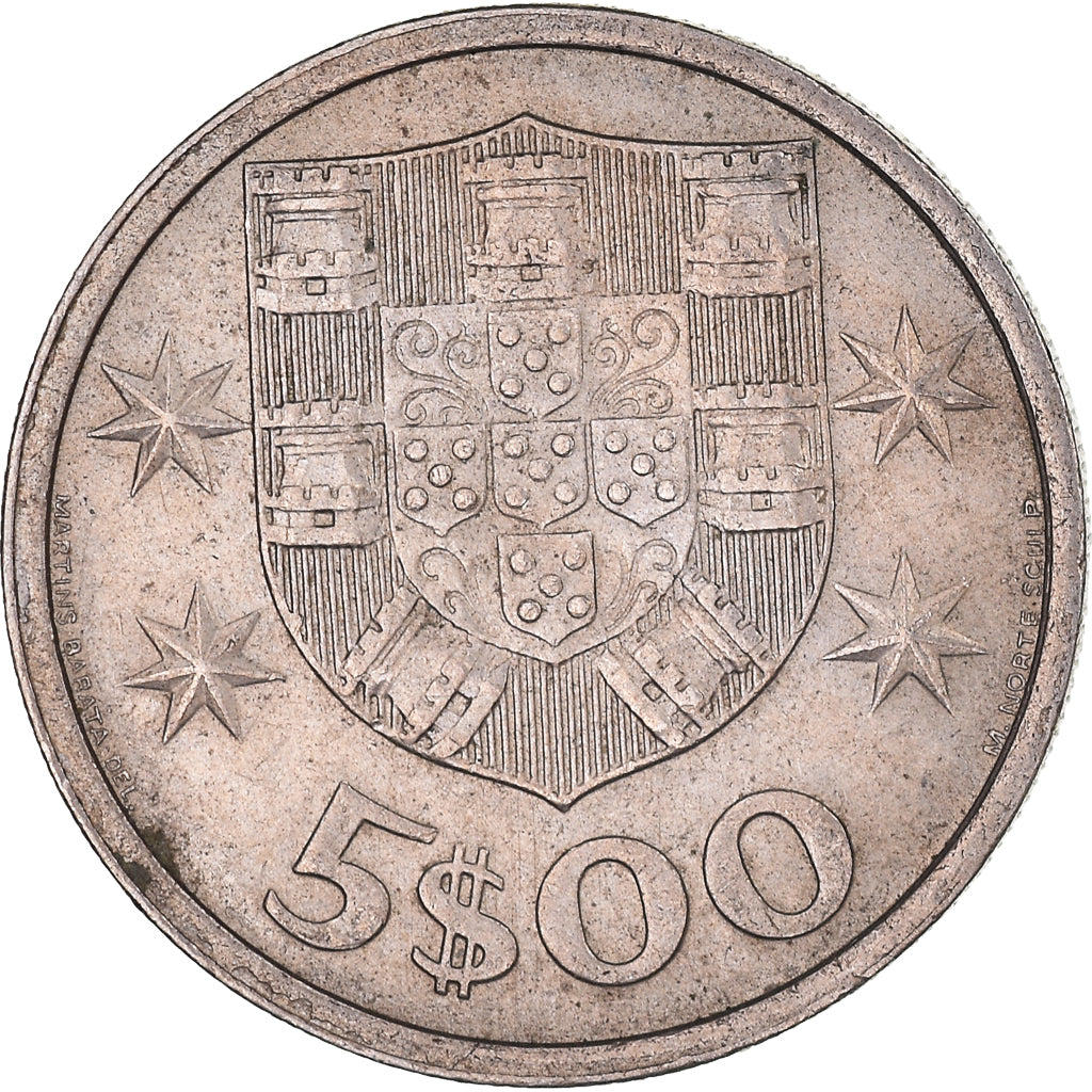 Coin, Portugal, 5 Escudos, 1969