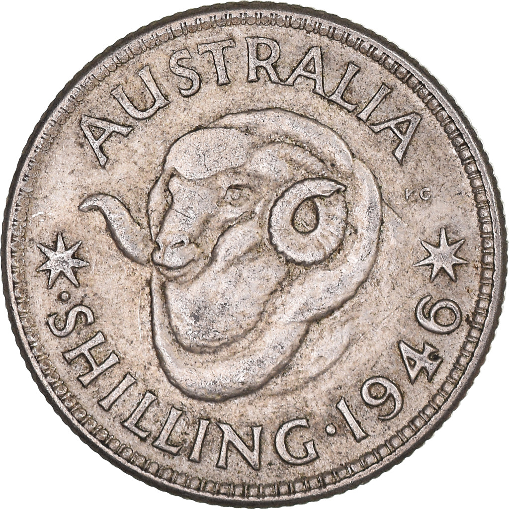 Coin, Australia, Shilling, 1946