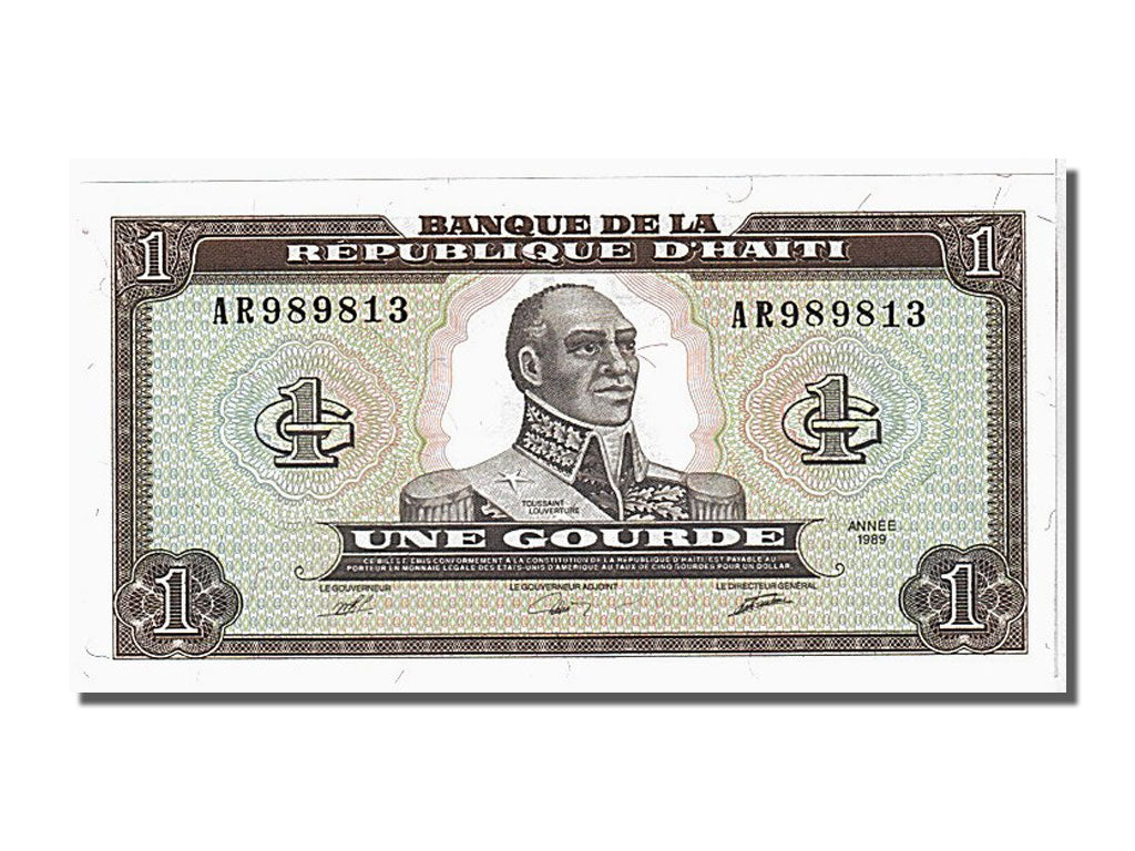 Geldschein, Haiti, 1 Gourde, 1989, UNZ
