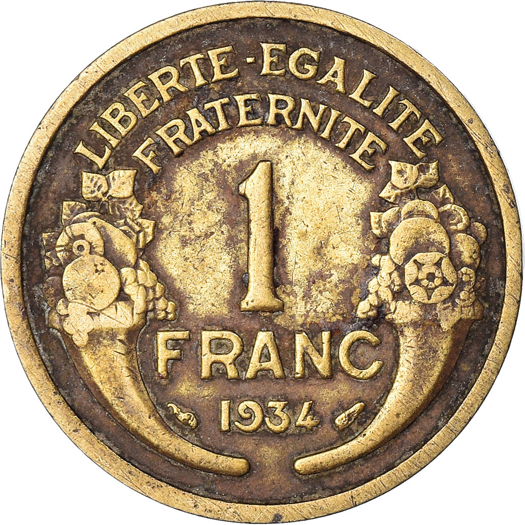 Münze, Frankreich, Franc, 1934