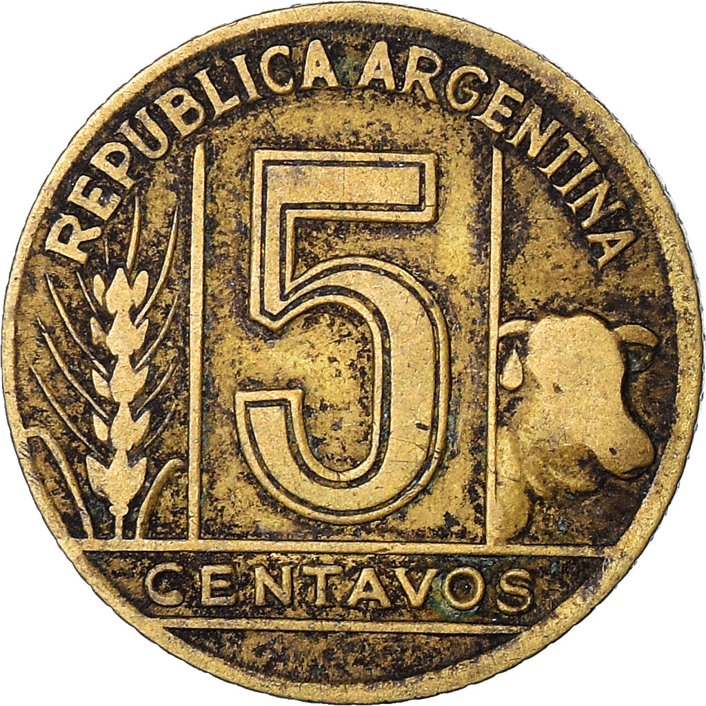 Coin, Argentina, 5 Centavos, 1943