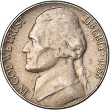 Coin, United States, 5 Cents, 1955