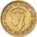 Moneda, Ceilán, 50 Cents, 1943