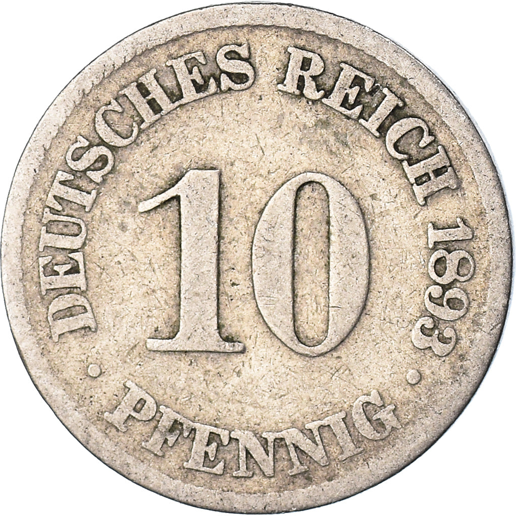 Coin, GERMANY - EMPIRE, 10 Pfennig, 1893