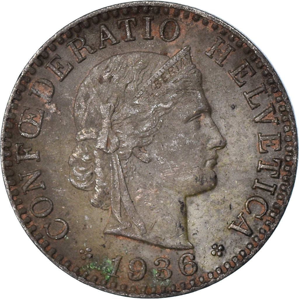 Moneta, Szwajcaria, 20 Rappen, 1936