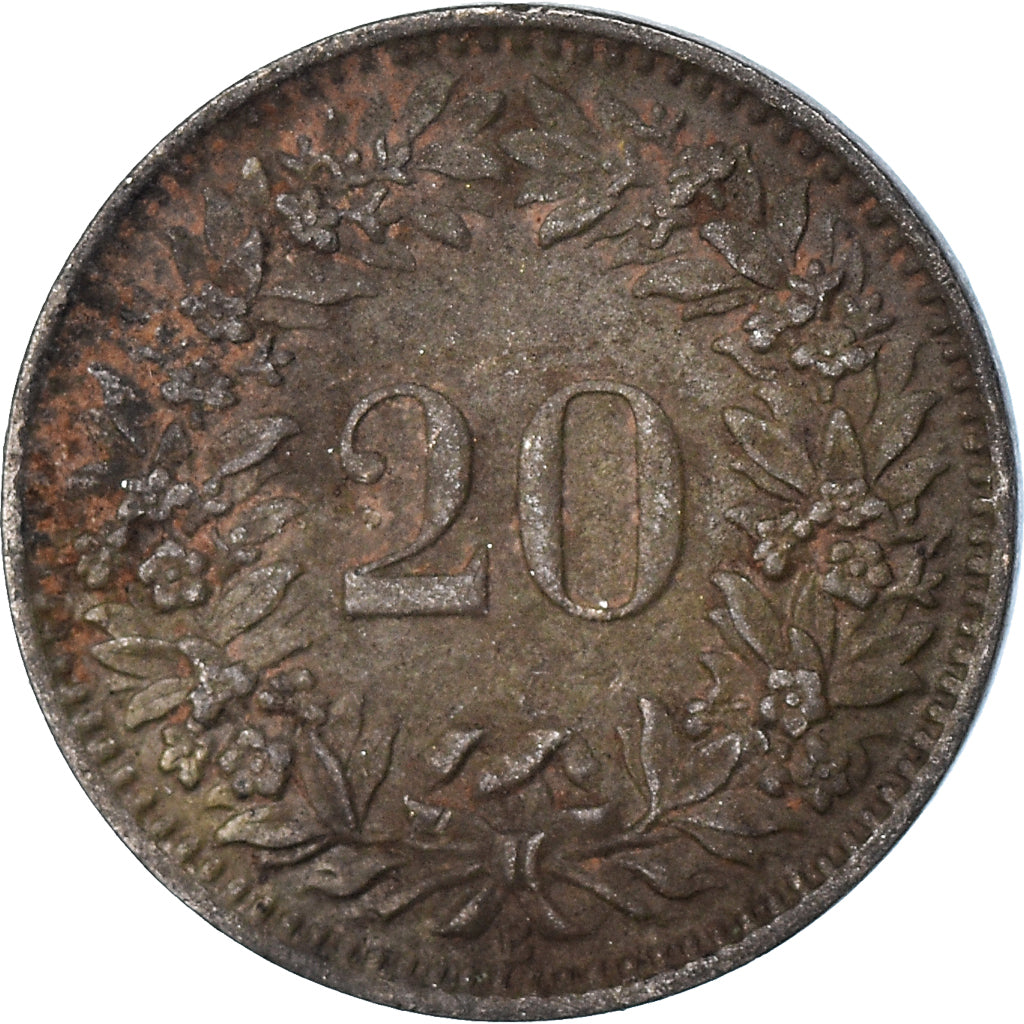 Moneta, Szwajcaria, 20 Rappen, 1936