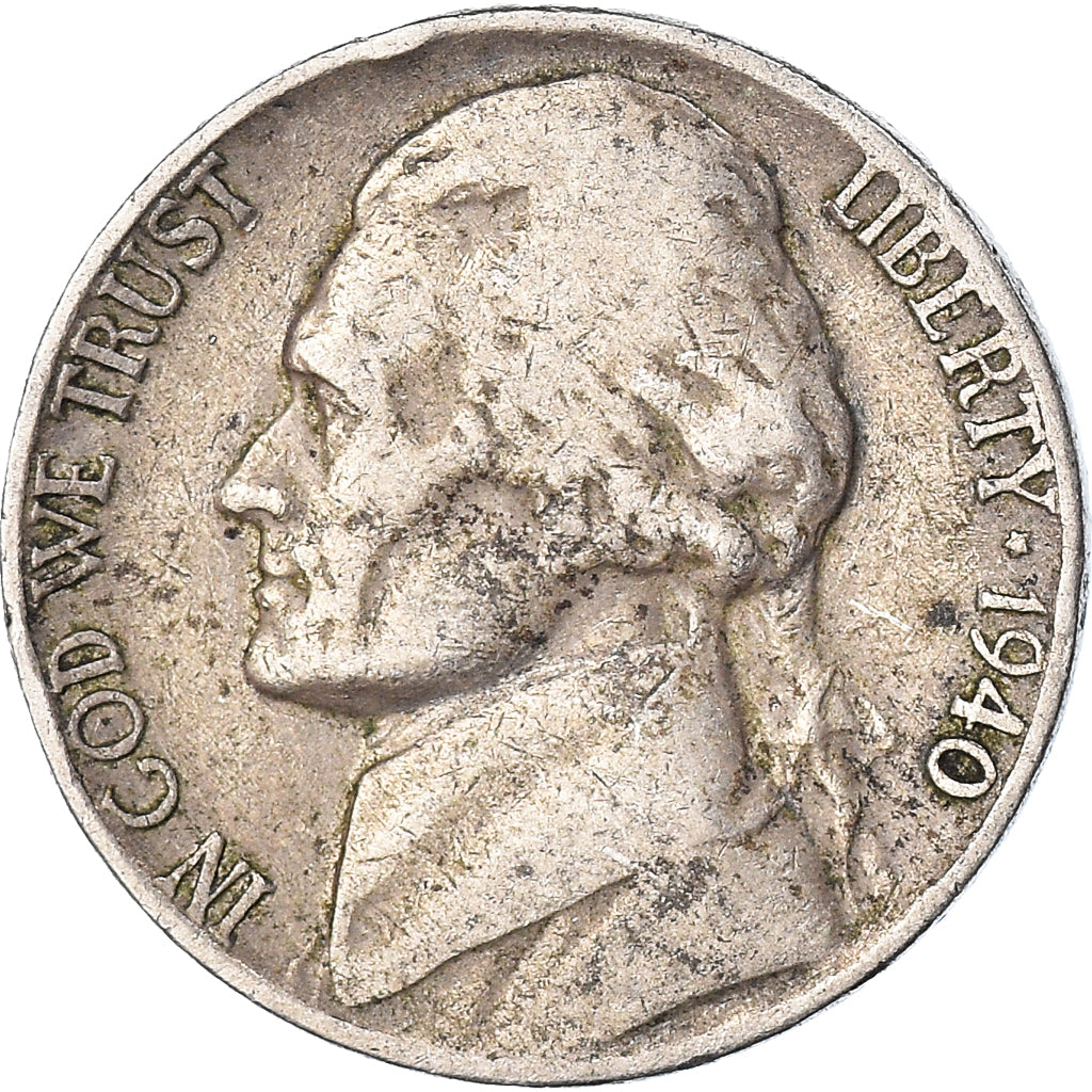 Coin, United States, 5 Cents, 1940