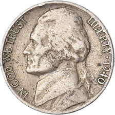 Coin, United States, 5 Cents, 1940