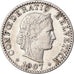 Moneda, Suiza, 20 Rappen, 1907
