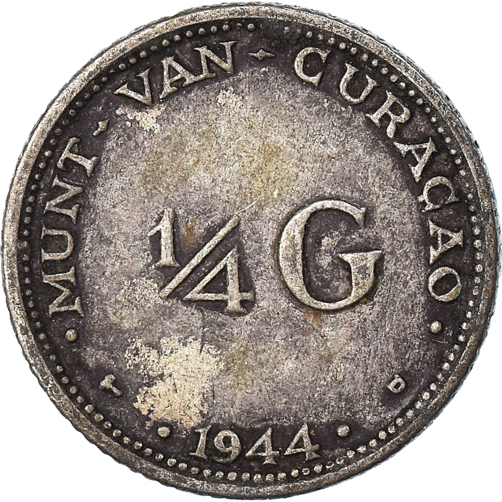 Moneda, Curaçao, 1/4 Gulden, 1944