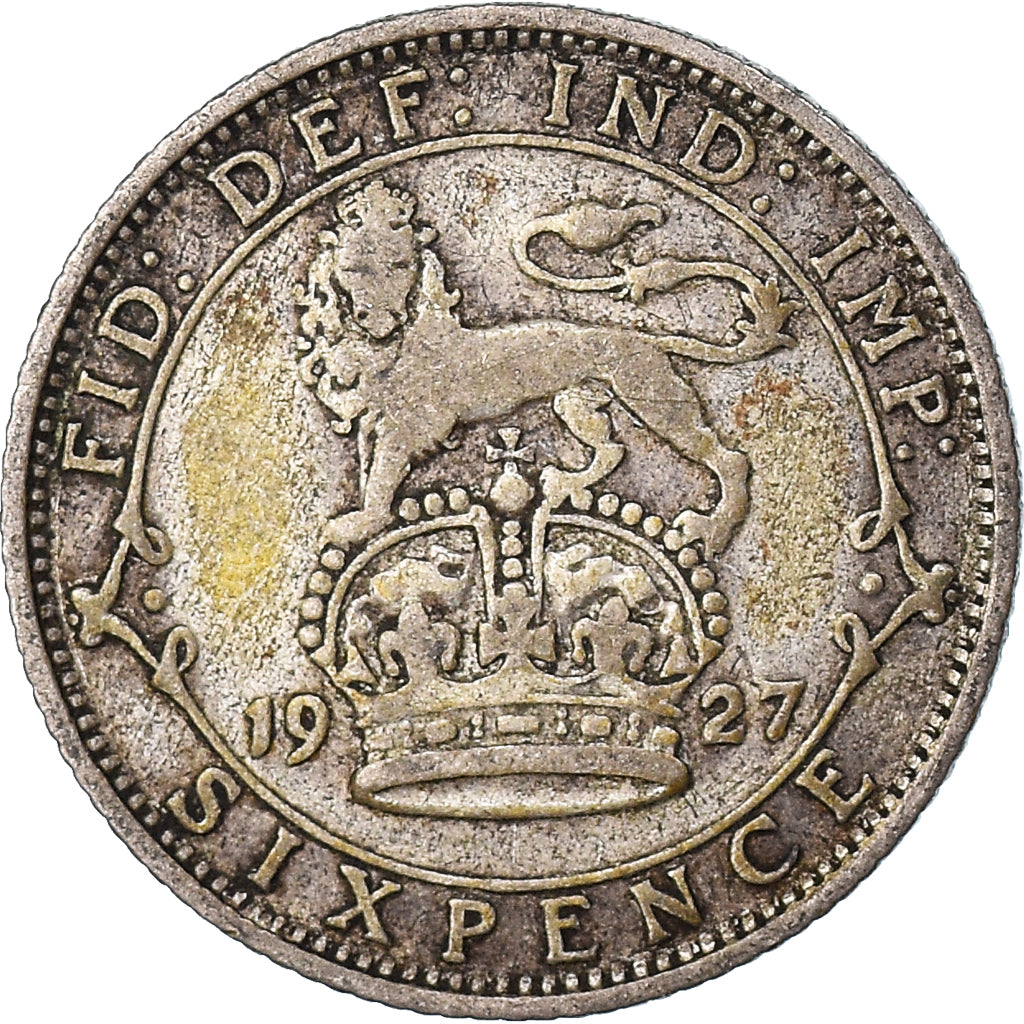 Coin, Great Britain, 6 Pence, 1927