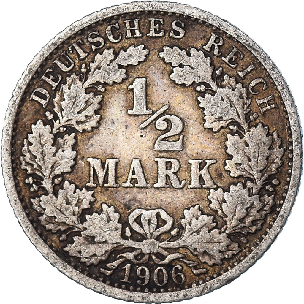 Moneta, Niemcy, 1/2 Mark, 1906