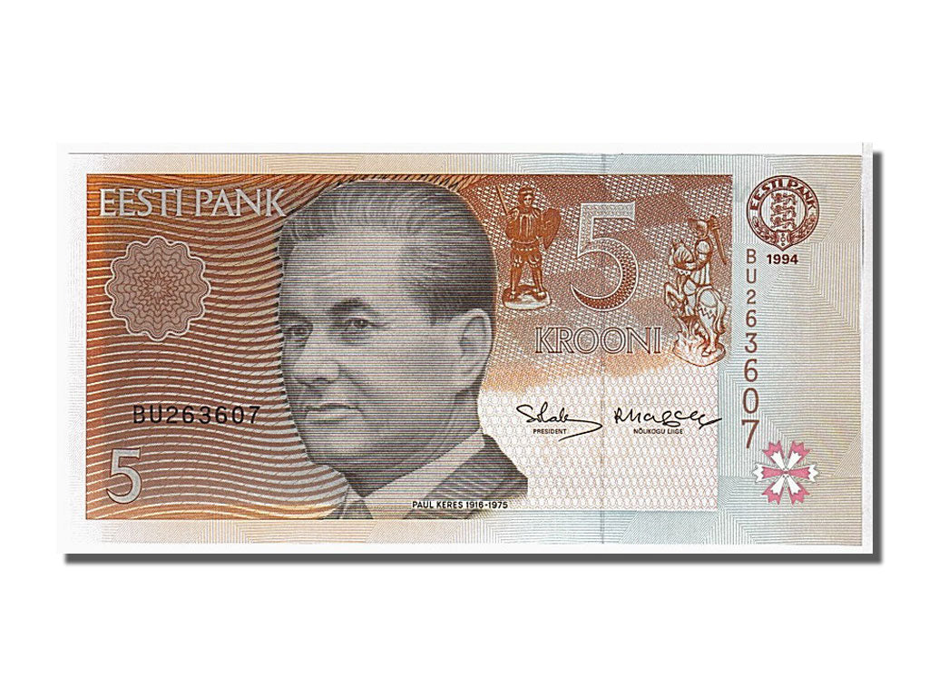 Geldschein, Estonia, 5 Krooni, 1994, UNZ