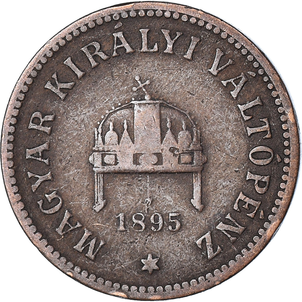 Moneta, Węgry, 2 Filler, 1895