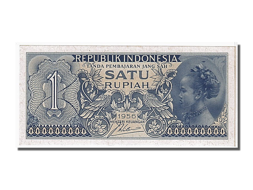 Biljet, Indonesië, 1 Rupiah, 1956, NIEUW