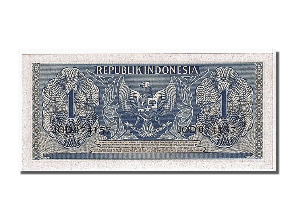 Biljet, Indonesië, 1 Rupiah, 1956, NIEUW